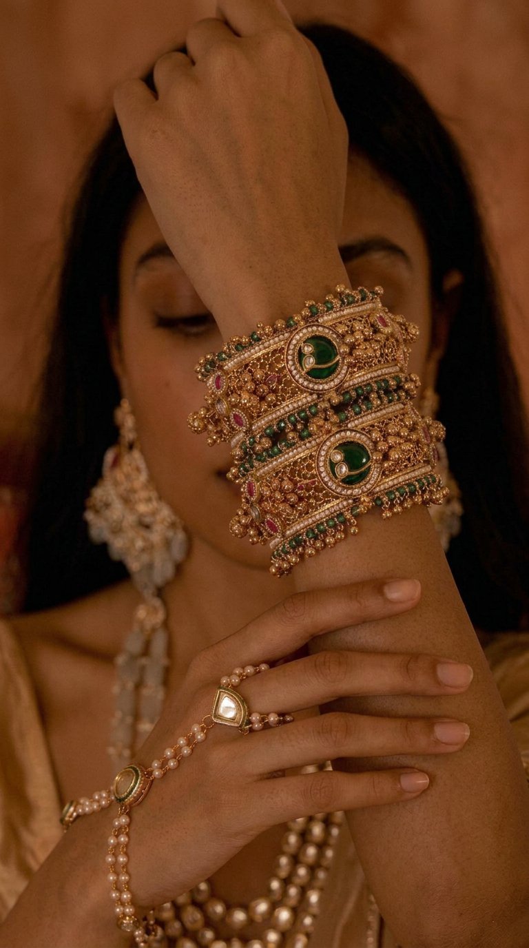 Kangan Palace gold kada collection
